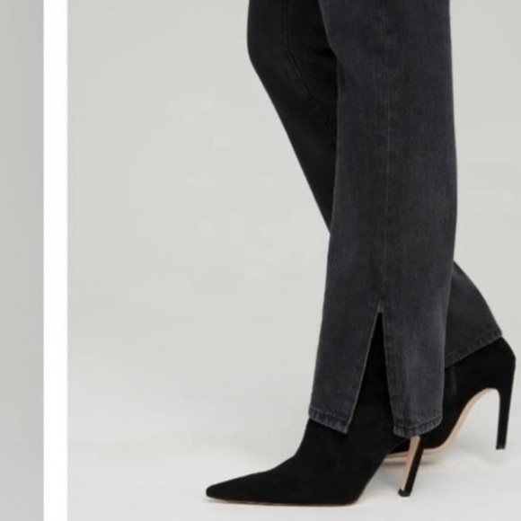 NWT Good American Good Boy In Black 208 Jeans - Picture 7 of 7